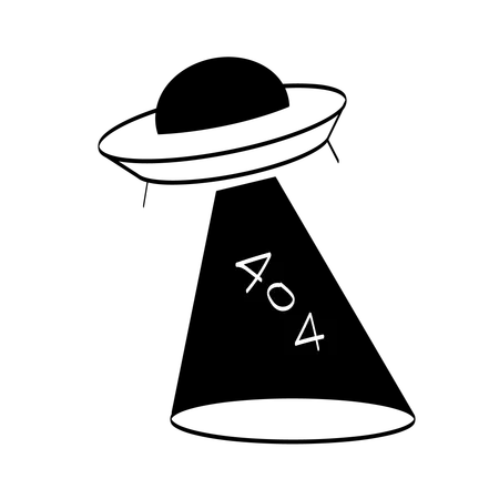 404 ufo  Illustration