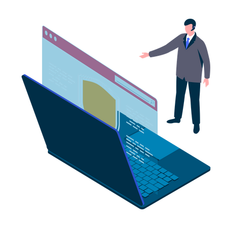 Browser security  Illustration