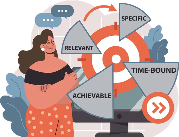 Business target achiveble  Illustration