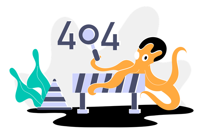 Error 404  Illustration