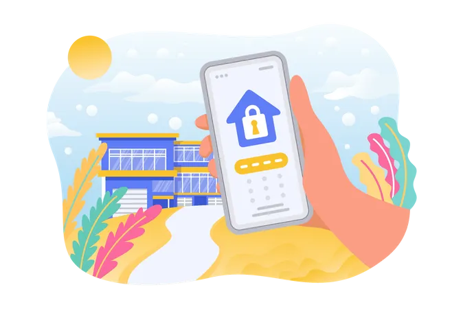 House Security System  Illustration