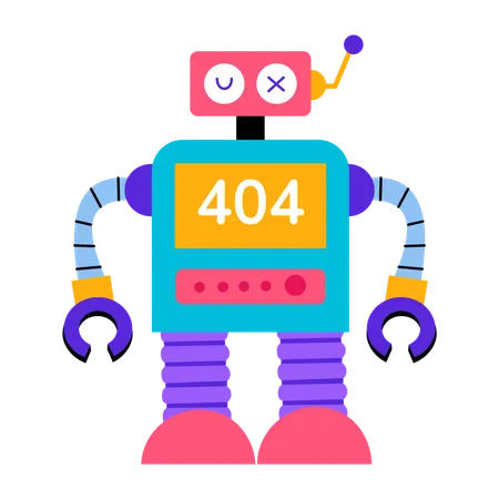 Robot error  Illustration